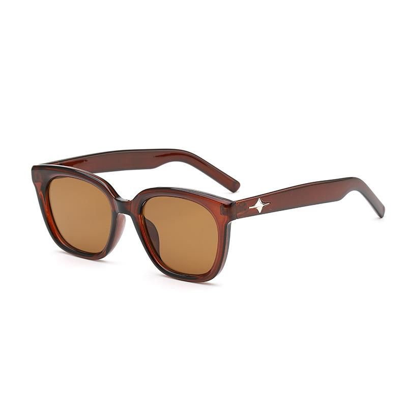Women's Sunglasses Large Frame UV Sunshade Sunglasses Orange