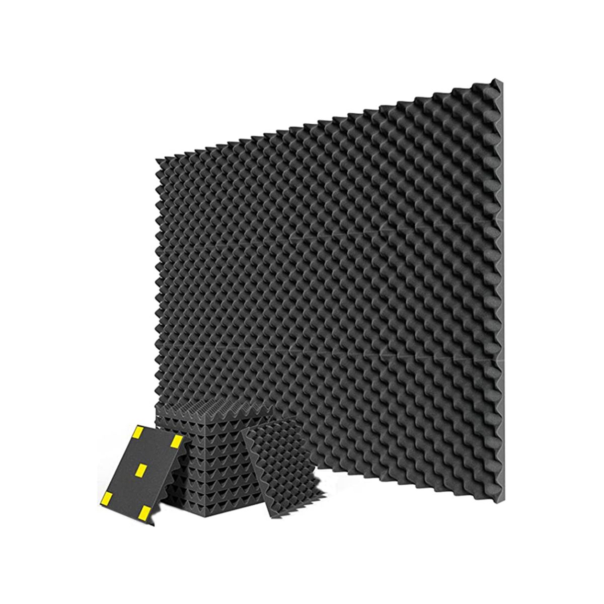 12 Pack Acoustic Foam Board 1 inX12 inX12in High Density
