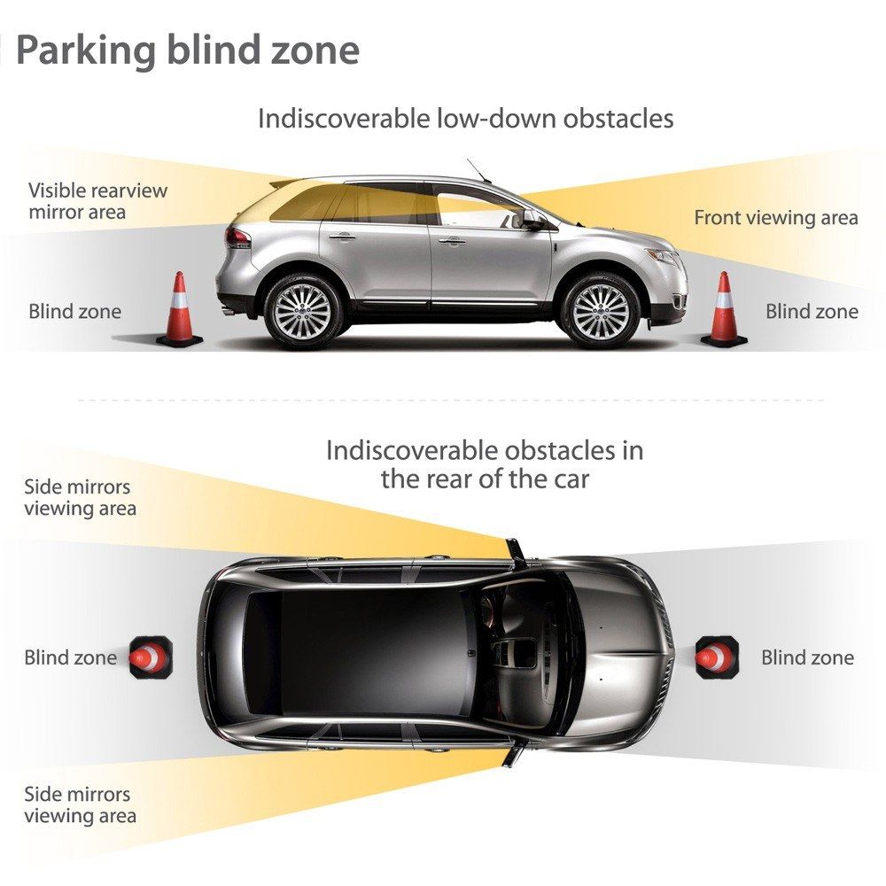 Car Reverse Backup Radar System Parking Sensors 6 Sensors