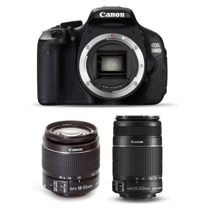 EOS 600D With 18-55mm And 55-250mm Lenses
