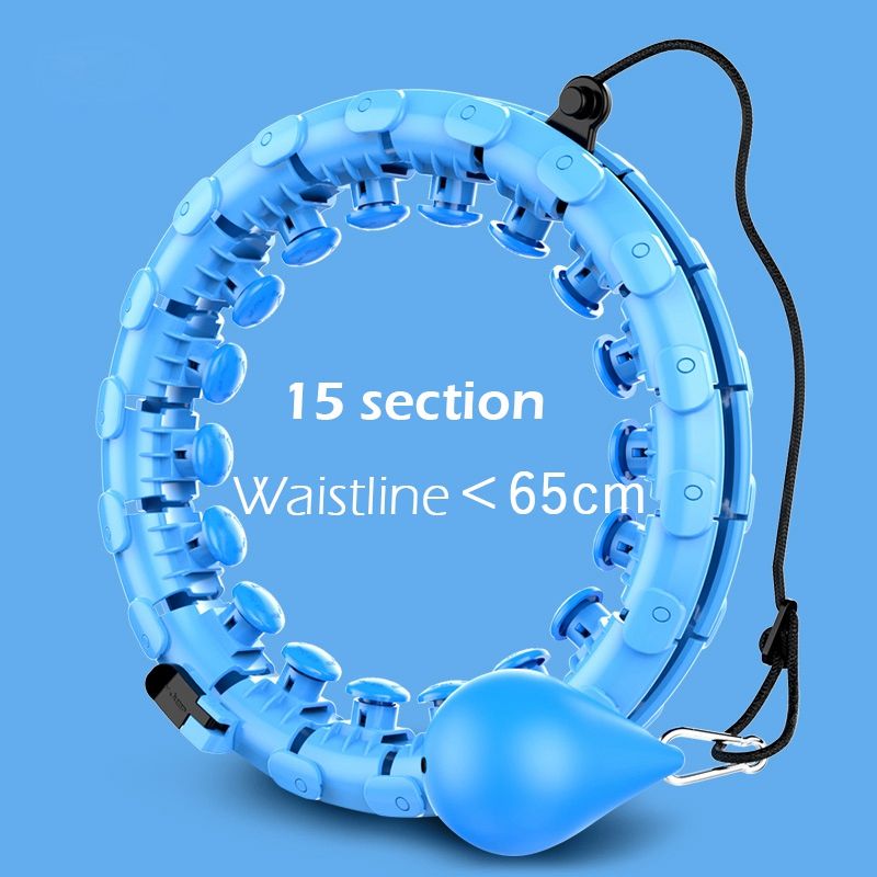 Intelligent Counting Fitness Sport Hoop Smart Sport Hoop Adjustable Thin Waist-blue15