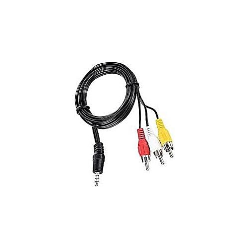 3.5Mm Jack To 3 RCA Male AV Male Cable