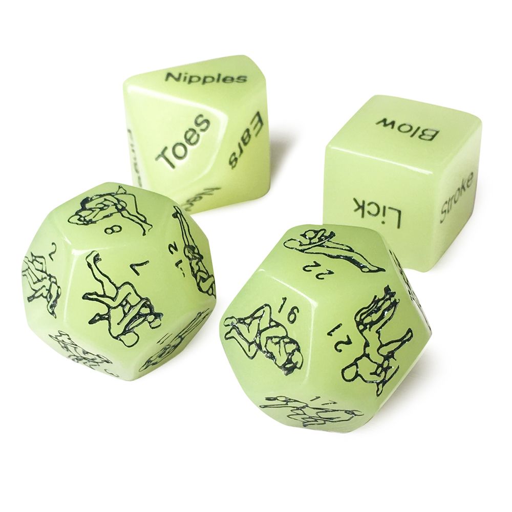 4in1 Glow Sex Dice Adult Game Gag Adult Toys Gift For Couple