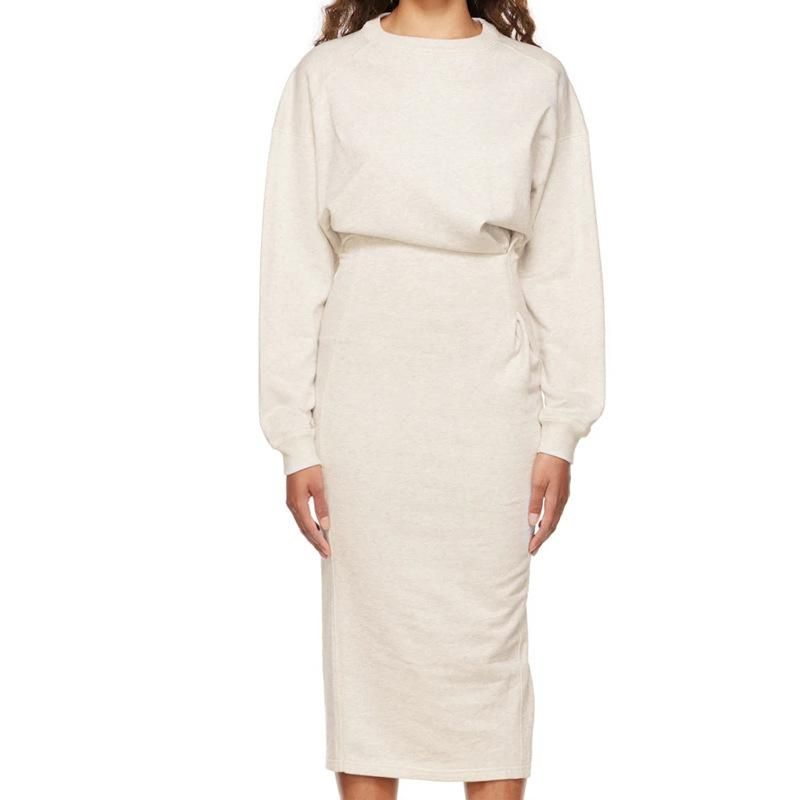 French style 23 spring dress, new three-dimensional silhouette, waist pleated waist, waist waist,