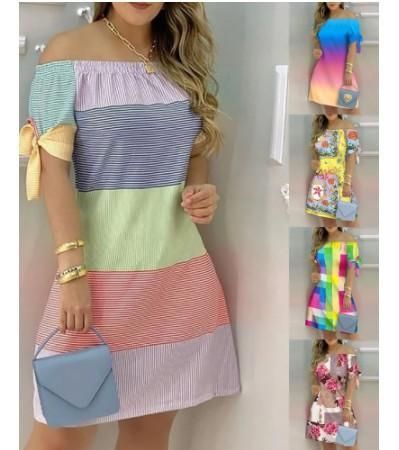 Fashion sexy women's printed dress