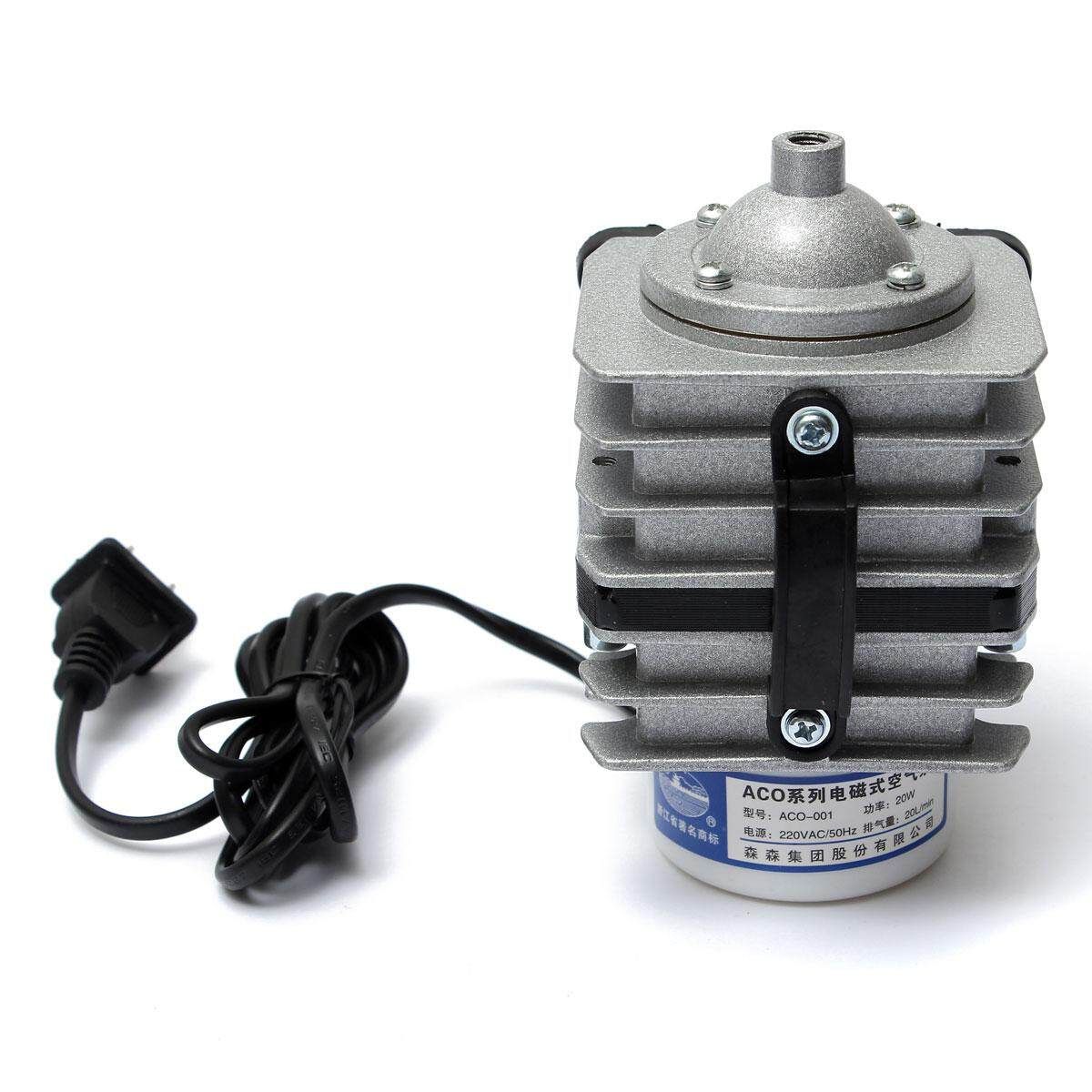 Electromagnetic Air Pump For Aquarium Fish Pond Hydroponic ACO-001 220V 20W