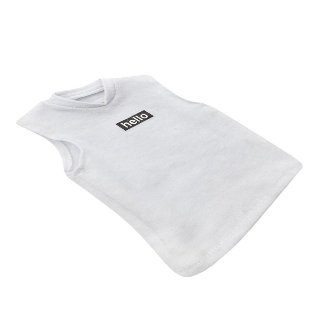 1/6 Men Undershirt Tank Top For 12 Inch  ,   Etc Male Bodies - White