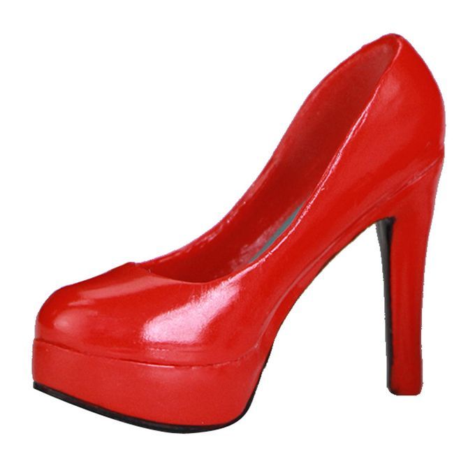 /6 Scale Stiletto Heeled Shoes For 12 Inch Female Figure Clothing Red
