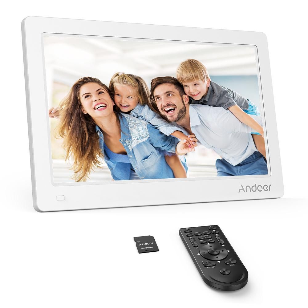 Andoer 11.6 Inch Digital Photo Picture Frame FHD 1920*1080  IPS Screen Support Calendar/Clock/MP3/Photos/1080P Video  Player with Remote Control 8GB Memory Card