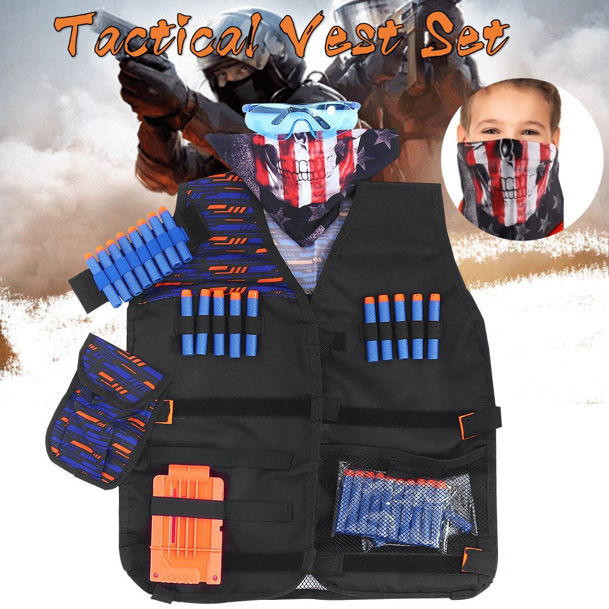Kids Outdoor Game Holder Kit N-Strike Elite Series Game Toys Set