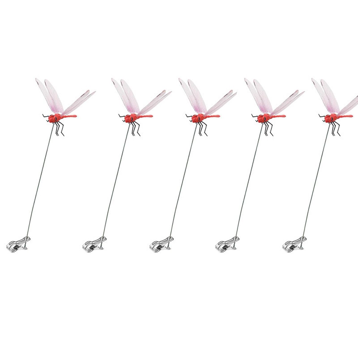 Outdoor Dragonfly Clip Dragonfly Clip Kit 5pcs Weather-resistant Red