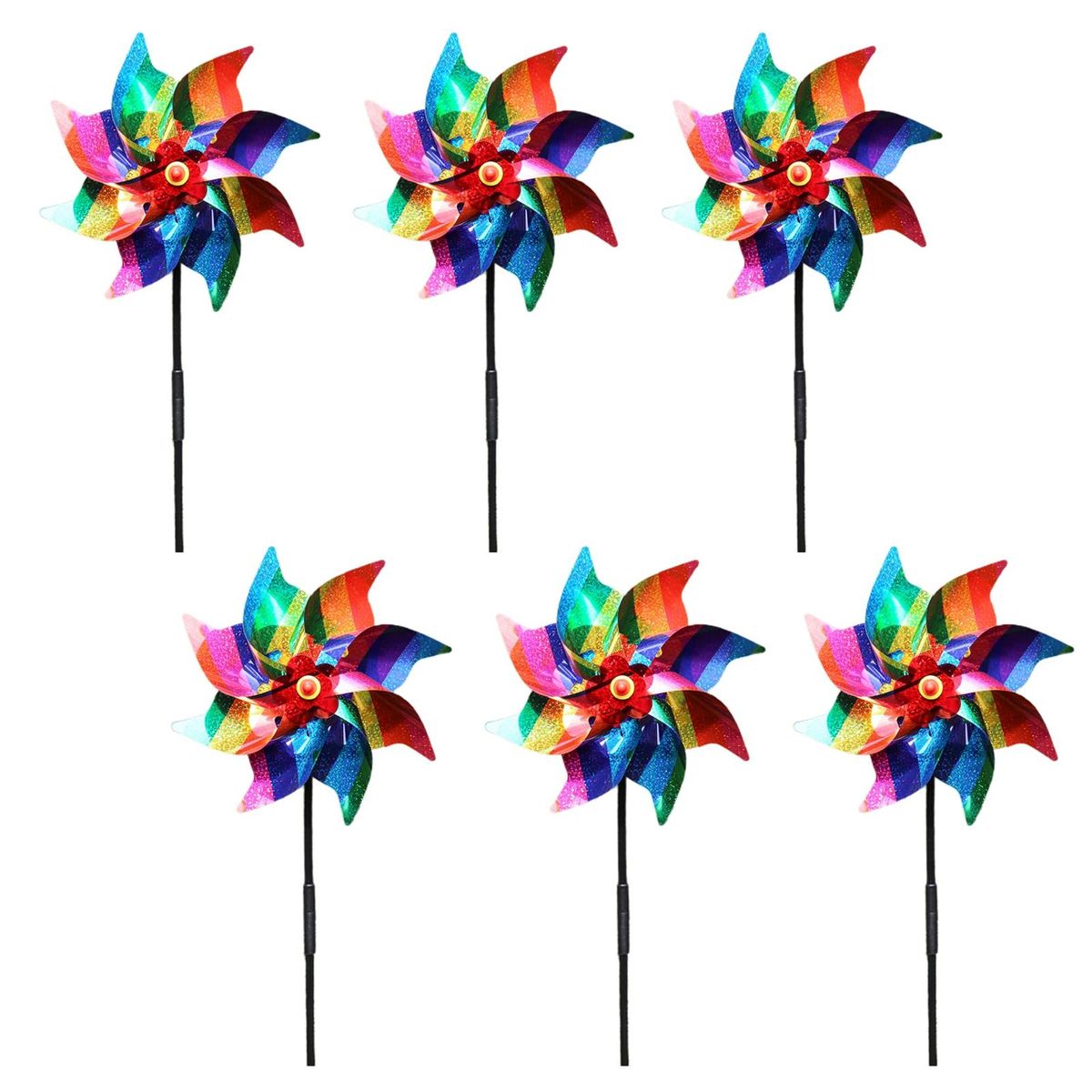Bird Repellent Windmills Colorful Reflective Windmill Set Bird