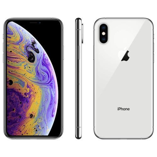 IPhone XS Max 64GB - Silver + Free Pouch & Glass Screen Protector