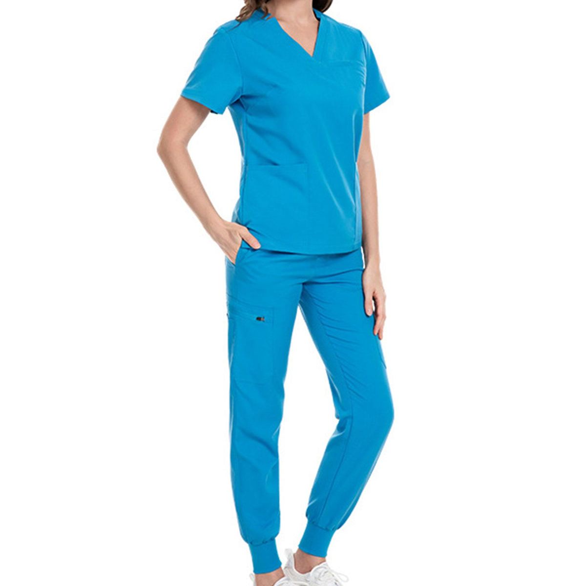 Nursing Scrubs Uniform Work Clothing For Massaging Pet Groomer