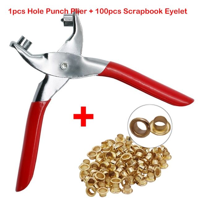 Leather Belt Hole Puncher Eyelet Hole Puncher Revolve Sewing Machine Bag Setter Tool Watchband S Household Leathercraft