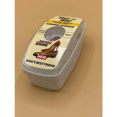 Self Shining Unisex Neutral Sponge Shoe Polish