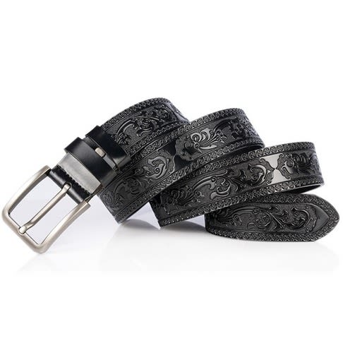 Men's Stylish Original Pure Leather Black Belt