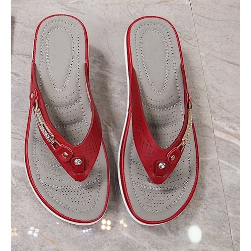 Leisure Flip Flop - Red