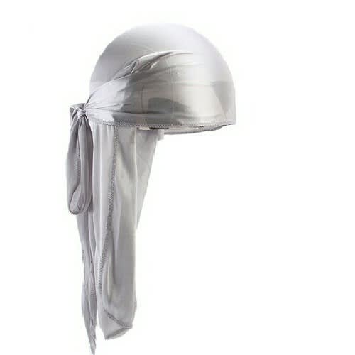 Silk Plain Durag- Grey