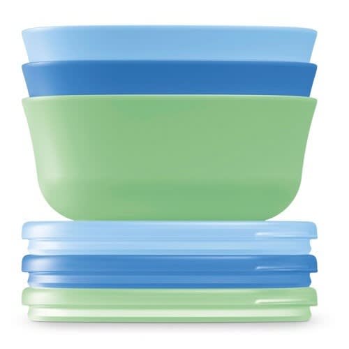 Set Of Baby Stacking Bowl With Lid - Assorted Colors
