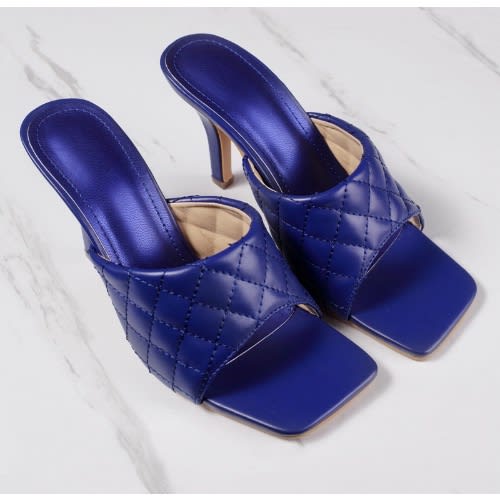 Quilted Mid Heels Women’s Mule