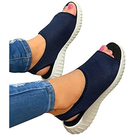 Fashion Sleek Sandals - Blue