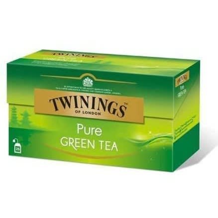 Twinings Pure Green Tea Bags-20 Count - Pack Of 2