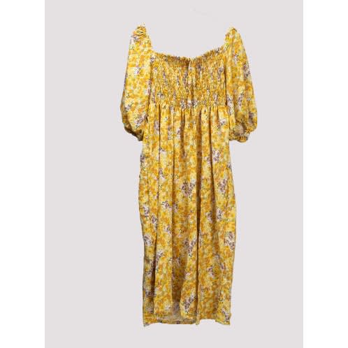 Flowered Midi Dress