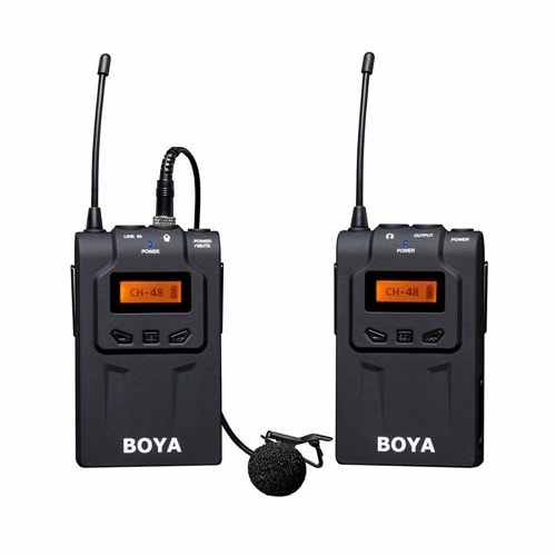BOYA BY-WM6 Ultra High Frequency UHF Wireless Lavalier Microphone System for Canon Nikon
