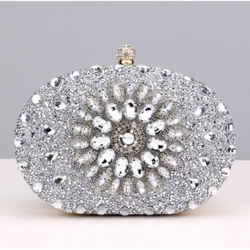 Egg Clutch Purse For Ladies -silver