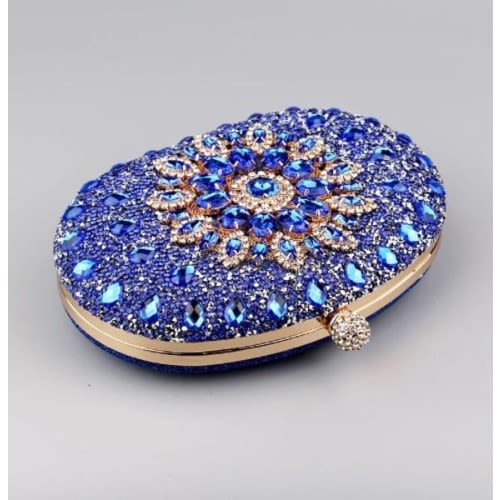 Ladies Clutch Purse - Blue