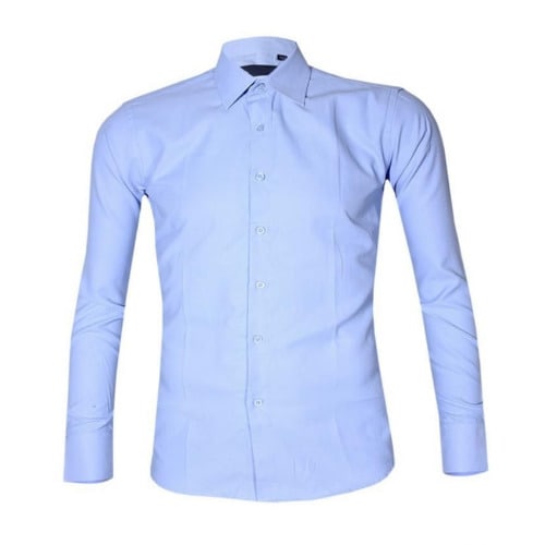 Men's Regular Fit Formal Shirt - Blue