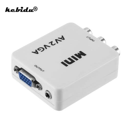 Vga To Av 1080p Converter Box For Hdtv  - Tv - Pc - Dvd And Game