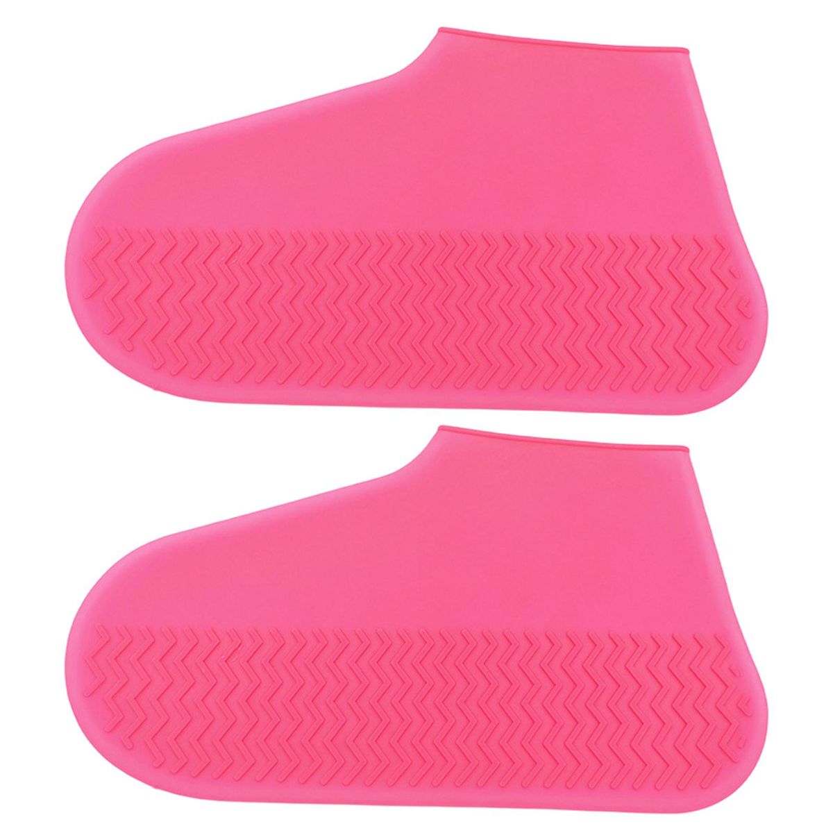 2Pcs Shoes Protectors Outdoor Rainy Days Rain Boot Covers Pink