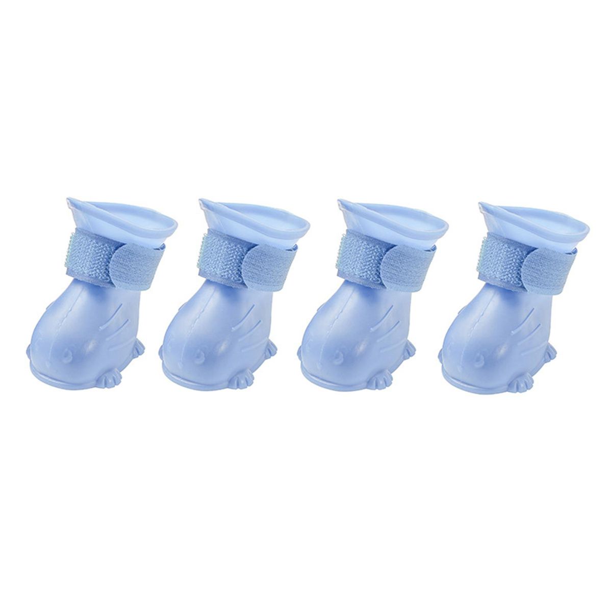 4Pcs Pet Shoes Nail Trim Grooming Pet Cat Dog Foot Covers Purple