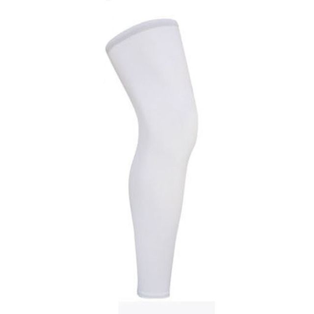1PCS Sports Knee Protector Brace Strap Breathable ANTI_UV Outdoor Cycling Leg Sleeve Basketball Leg Sleeve Knee Support Pads(#White)