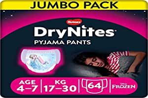 DryNites Bedwetting Pants ,Girls, 4-7 Yrs, 17-30Kg,(64ct)