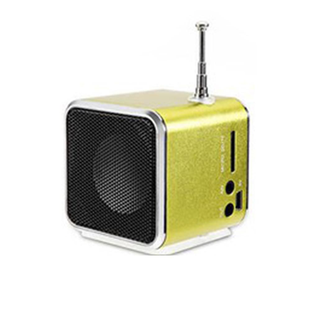 Mini Portable LCD Display Subwoofer Speaker Outdoor-Green