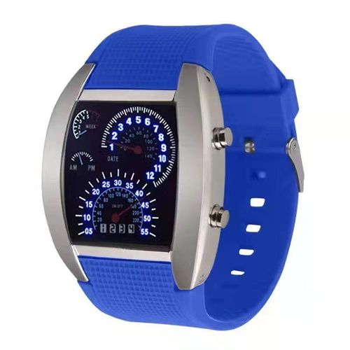 Instrument Black Technology Creative Cool Luminous Rubber Watch Waterproof Watch