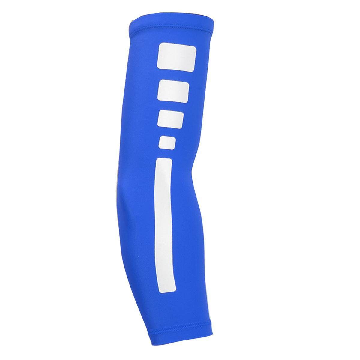 Sports Arm Sleeves Compression Anti-Slip Basketball Baseball Football Protetion Blue