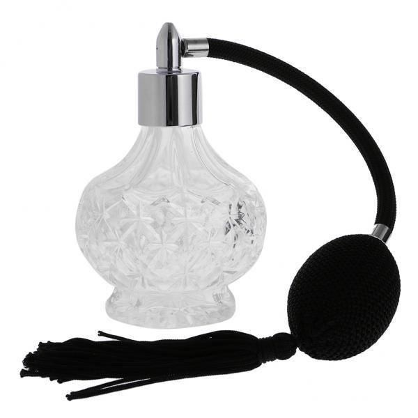2X Retro Clear Glass  Bottle  Refillable Lover Gift