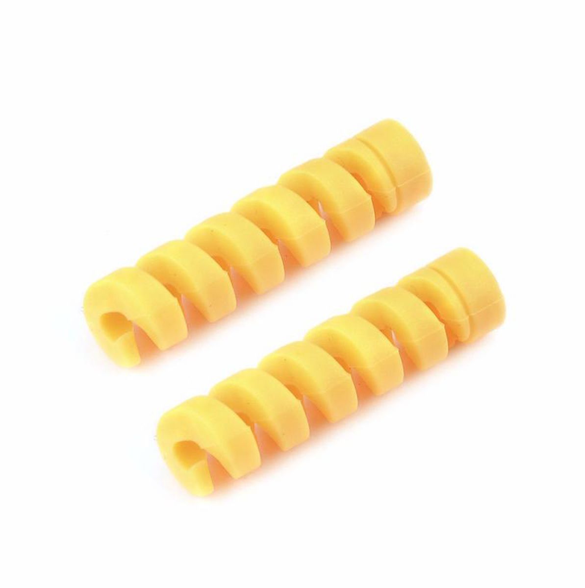 1 Pair Charging Cable Protector Durable Anti-tangle-Yellow