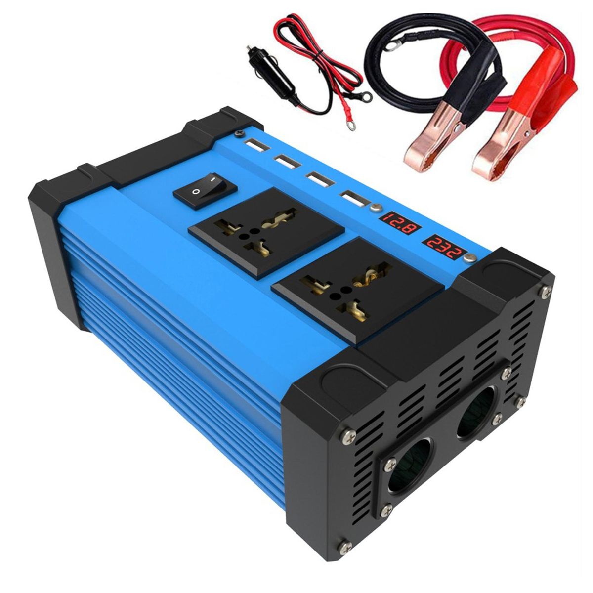 1 Set Car Power DC 12V to AC 220V110V Car Plug Adapter AC220V