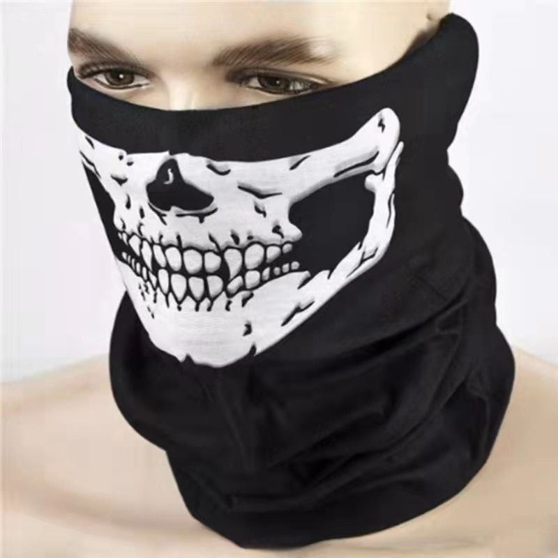 Halloween Mask Horror Ll Jaw Mask Skeleton Ghost Glove Set Performance Party Dress New Head