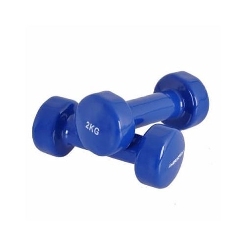 Fitness Vinyl Dumbbell - 2kg Each
