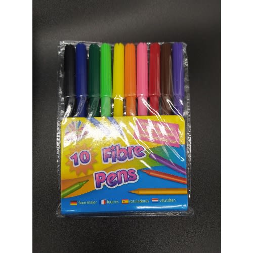 Artbox Fibre Colouring Pens – 10 Pieces