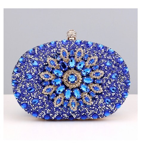 Ladies Crystal Clutch Purse