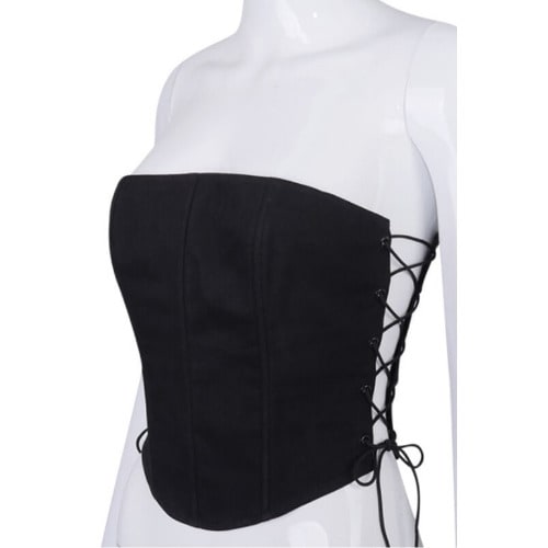 Side Cross Corset Top
