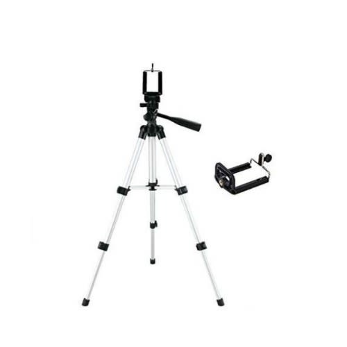 Mobile Phone & Camera Tripod Stand With Phone Holder