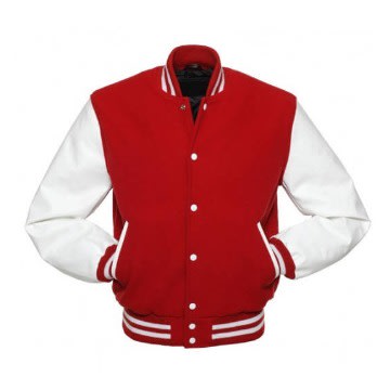 Correctshapers Varsity Jacket -White And Red